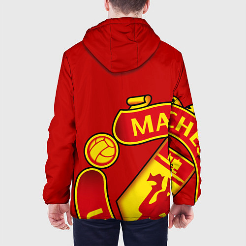Мужская куртка FC Man United: Red Exclusive / 3D-Белый – фото 4