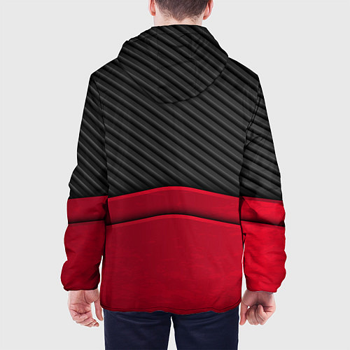 Мужская куртка Mitsubishi: Red Carbon / 3D-Белый – фото 4