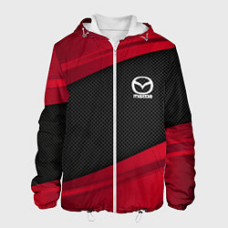 Куртка с капюшоном мужская Mazda: Red Sport, цвет: 3D-белый