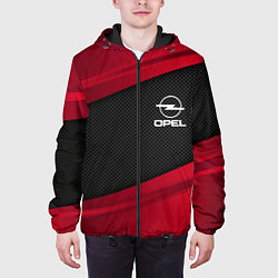 Куртка с капюшоном мужская Opel: Red Sport, цвет: 3D-черный — фото 2