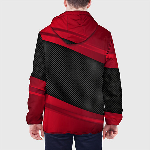 Мужская куртка Isuzu: Red Sport / 3D-Белый – фото 4