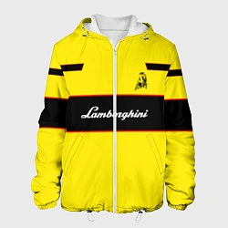 Куртка с капюшоном мужская Lamborghini Style, цвет: 3D-белый