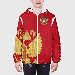 Куртка с капюшоном мужская Сборная России: эксклюзив, цвет: 3D-белый — фото 2