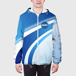 Куртка с капюшоном мужская NASA: Space Style, цвет: 3D-белый — фото 2