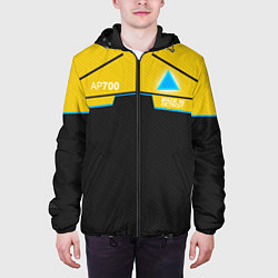 Куртка с капюшоном мужская Detroit: AP700 Yellow & Black, цвет: 3D-черный — фото 2