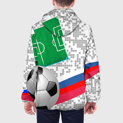 Мужская куртка Русский футбол / 3D-Белый – фото 4