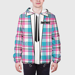 Куртка с капюшоном мужская Fortnite: Базовый костюм, цвет: 3D-белый — фото 2