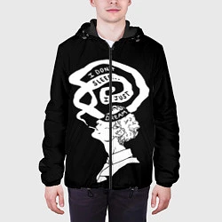 Куртка с капюшоном мужская True Detective: I just dream, цвет: 3D-черный — фото 2