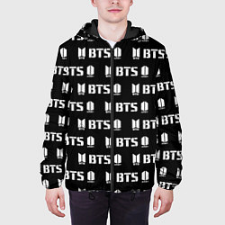 Куртка с капюшоном мужская BTS: Black Army, цвет: 3D-черный — фото 2