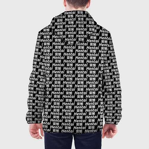 Мужская куртка Hentai Pattern / 3D-Белый – фото 4