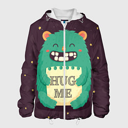 Куртка с капюшоном мужская Monster: Hug me, цвет: 3D-белый