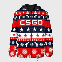 Куртка с капюшоном мужская CS:GO New Year, цвет: 3D-черный