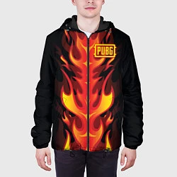 Куртка с капюшоном мужская PUBG: Hell Flame, цвет: 3D-черный — фото 2