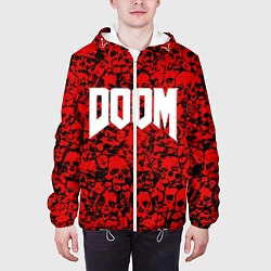 Куртка с капюшоном мужская DOOM: Blooded Skuls, цвет: 3D-белый — фото 2