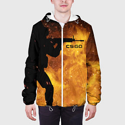 Куртка с капюшоном мужская CS:GO Dark Fire, цвет: 3D-белый — фото 2