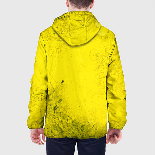 Мужская куртка Metro Exodus: Yellow Grunge / 3D-Белый – фото 4