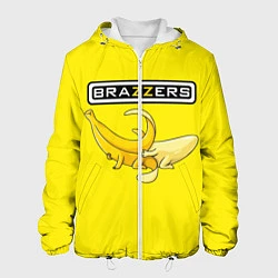 Куртка с капюшоном мужская Brazzers: Yellow Banana, цвет: 3D-белый