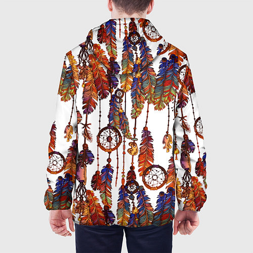 Мужская куртка Бохо перья / 3D-Белый – фото 4