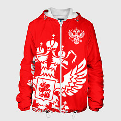 Куртка с капюшоном мужская Красная Россия, цвет: 3D-белый