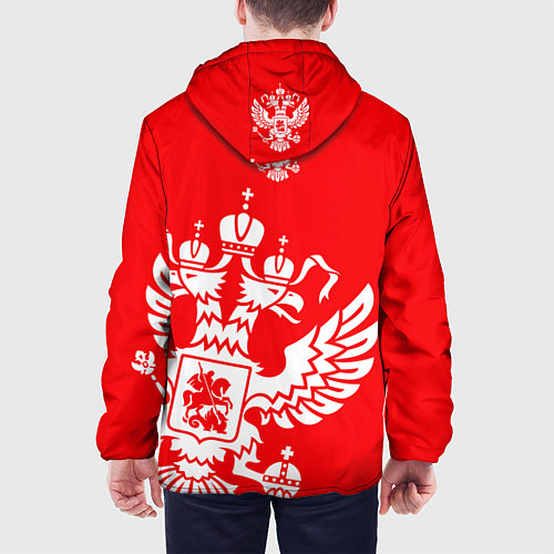 Мужская куртка Красная Россия / 3D-Белый – фото 4
