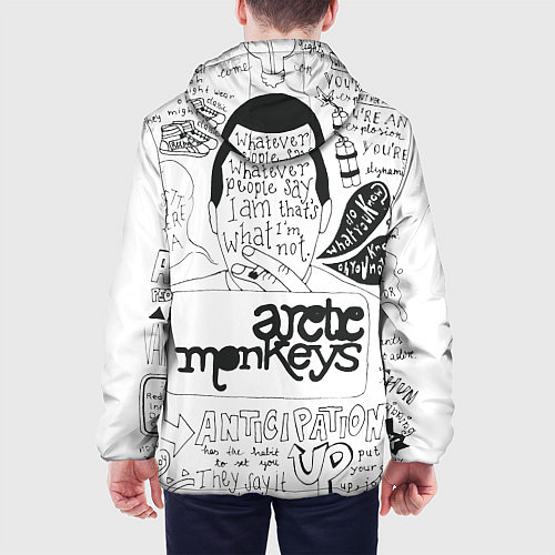 Мужская куртка Arctic Monkeys: Up / 3D-Белый – фото 4