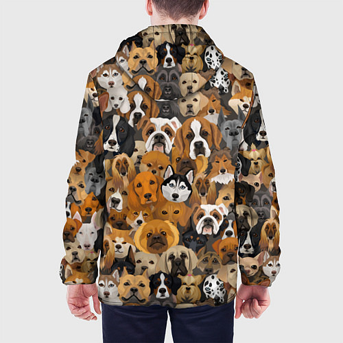 Мужская куртка Породы собак / 3D-Черный – фото 4