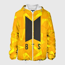 Куртка с капюшоном мужская BTS: Yellow Style, цвет: 3D-белый