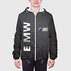 Куртка с капюшоном мужская BMW, цвет: 3D-белый — фото 2