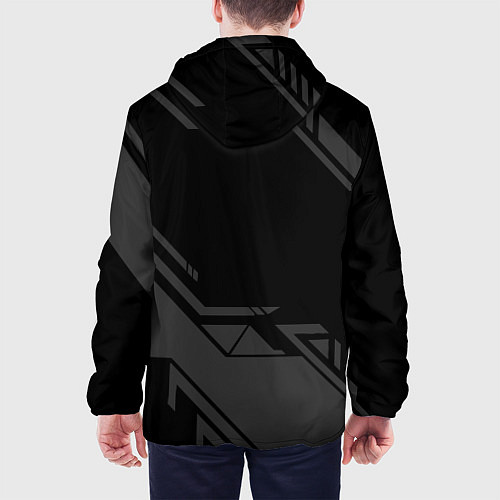 Мужская куртка Cyberpunk 2077: Grey Samurai / 3D-Белый – фото 4