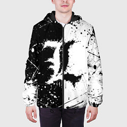 Куртка с капюшоном мужская L geometry, цвет: 3D-черный — фото 2
