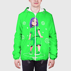 Куртка с капюшоном мужская Billie Eilish: Acid Girl, цвет: 3D-белый — фото 2