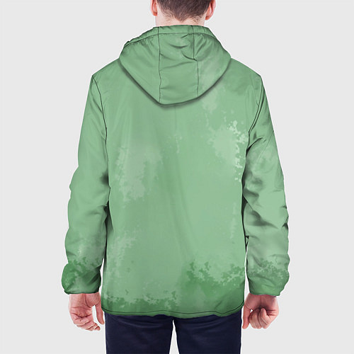Мужская куртка Billie Eilish: Green Motive / 3D-Белый – фото 4