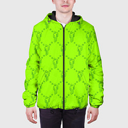 Куртка с капюшоном мужская Billie Eilish: Acid Pattern, цвет: 3D-черный — фото 2