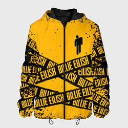 Куртка с капюшоном мужская BILLIE EILISH: Yellow Tape, цвет: 3D-черный