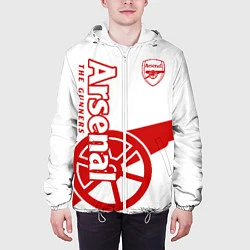 Куртка с капюшоном мужская Arsenal, цвет: 3D-белый — фото 2