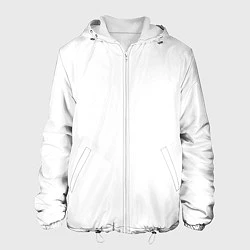 Куртка с капюшоном мужская Без дизайна, цвет: 3D-белый