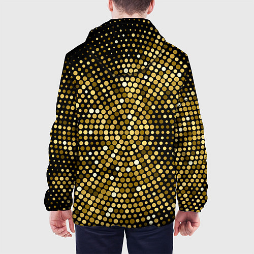 Мужская куртка Золотые блестящие блестки / 3D-Белый – фото 4