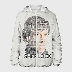 Куртка с капюшоном мужская Sherlock, цвет: 3D-белый