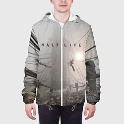 Куртка с капюшоном мужская HALF-LIFE, цвет: 3D-белый — фото 2