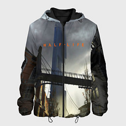 Куртка с капюшоном мужская HALF LIFE, цвет: 3D-черный