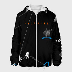 Куртка с капюшоном мужская Half-life, цвет: 3D-белый