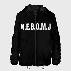 Куртка с капюшоном мужская NEBOMJ Black, цвет: 3D-черный