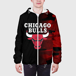 Куртка с капюшоном мужская CHICAGO BULLS, цвет: 3D-белый — фото 2
