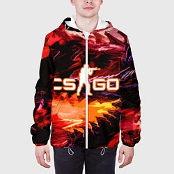 Куртка с капюшоном мужская CS GO, цвет: 3D-белый — фото 2