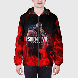 Куртка с капюшоном мужская RESIDENT EVIL 3, цвет: 3D-черный — фото 2