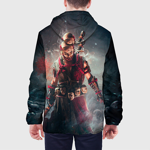 Мужская куртка Shadows of the Hitokiri art / 3D-Белый – фото 4