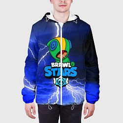Куртка с капюшоном мужская BRAWL STARS LEON STORM, цвет: 3D-белый — фото 2
