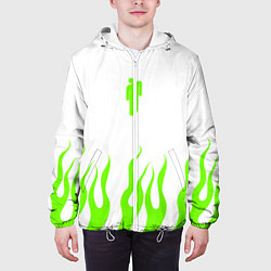 Куртка с капюшоном мужская Billie eilish, цвет: 3D-белый — фото 2