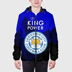 Куртка с капюшоном мужская Leicester City, цвет: 3D-черный — фото 2