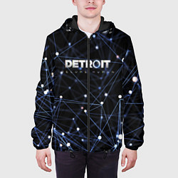 Куртка с капюшоном мужская Detroit:Become Human Exclusive, цвет: 3D-черный — фото 2